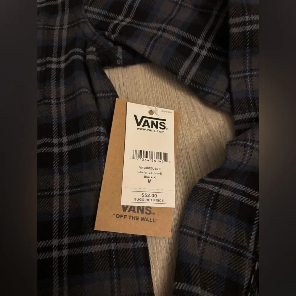 Vans boys plaid